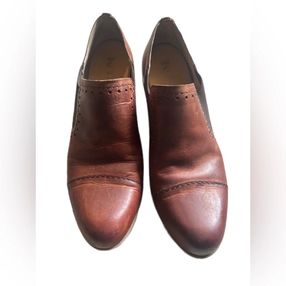 Korks Gertrude Slip-On Shoes
Brown Leather Ankle Booties - Picture 2 of 11